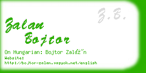 zalan bojtor business card